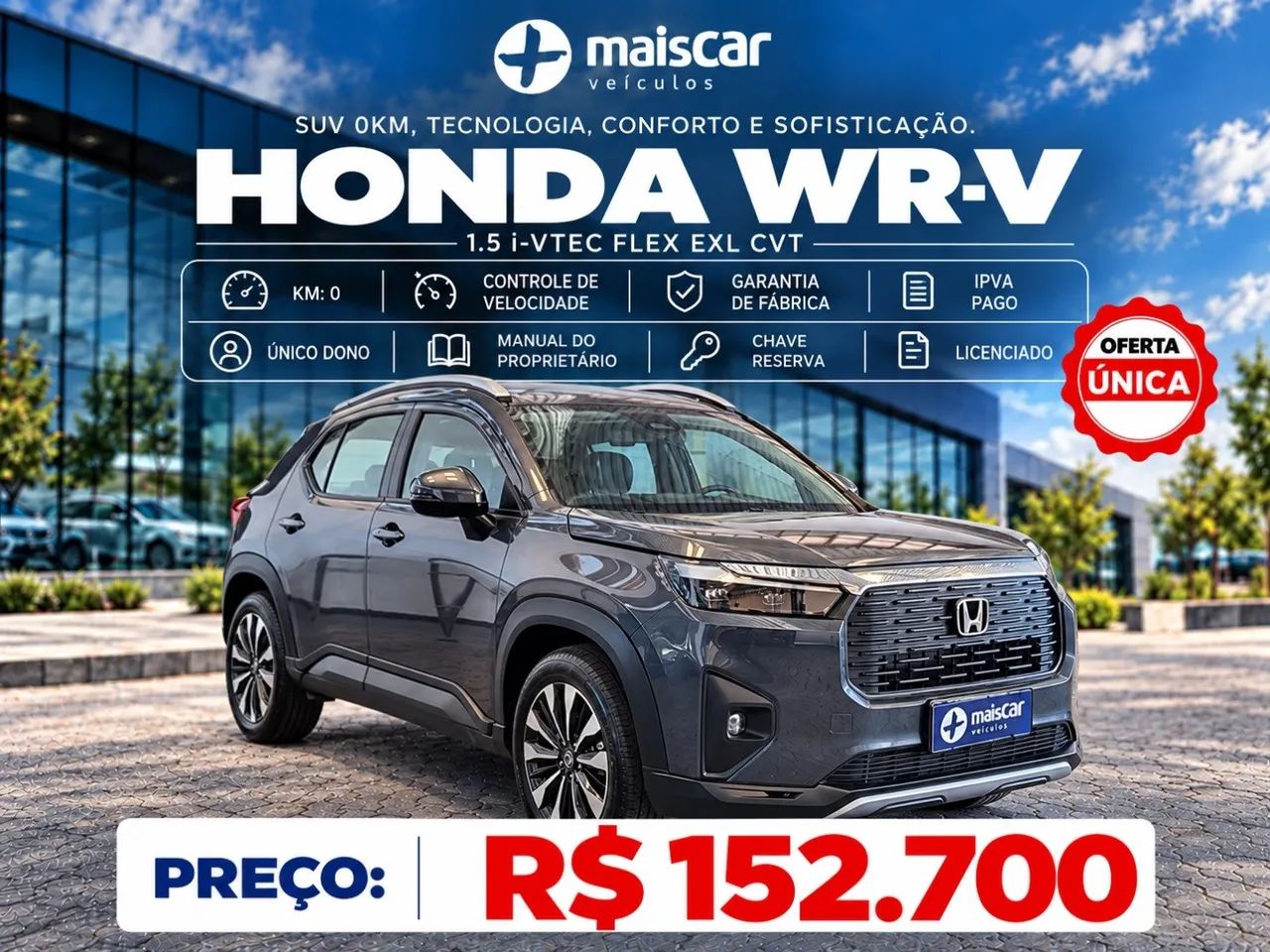 Honda Wr-V EXL 1.5 FLEXONE 16V 5P AUT. 2026