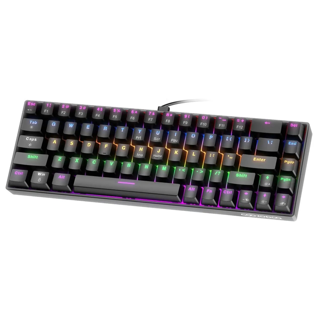 Teclado Gamer Mecânico 60% Black