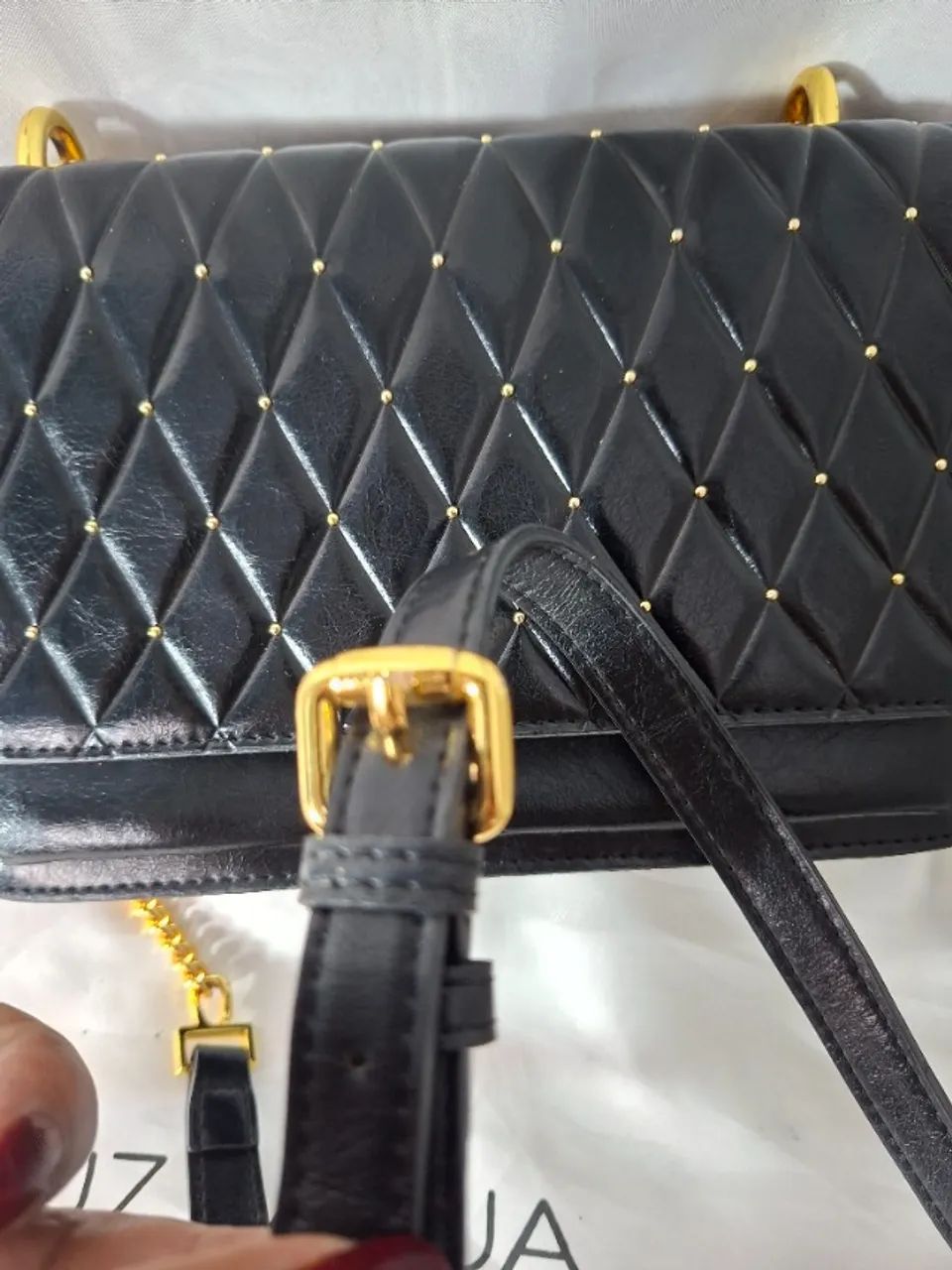 bolsa luz da lua couro legitimo - Foto 4