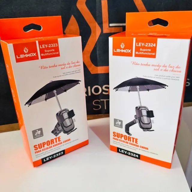 Suporte Multifuncional para Celular com Guarda-Chuva