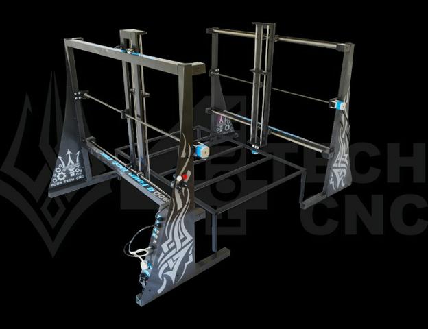 Maquina Cnc Cortador De Isopor Four Tech cnc 4 Eixos Letras Isopor Xps Eps - Foto 3