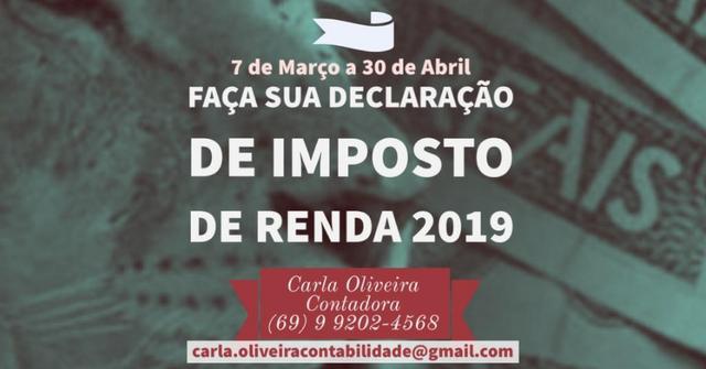 Já fez sua declaração de imposto de renda 2019??