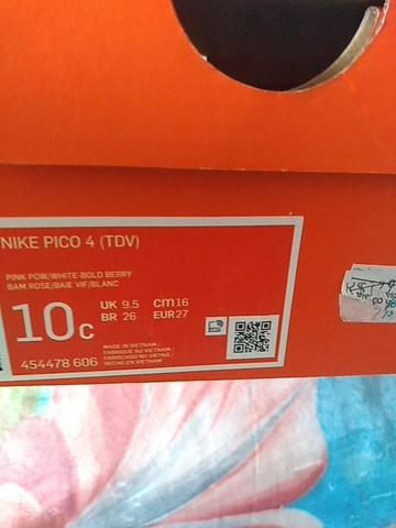 tamanho nike infantil