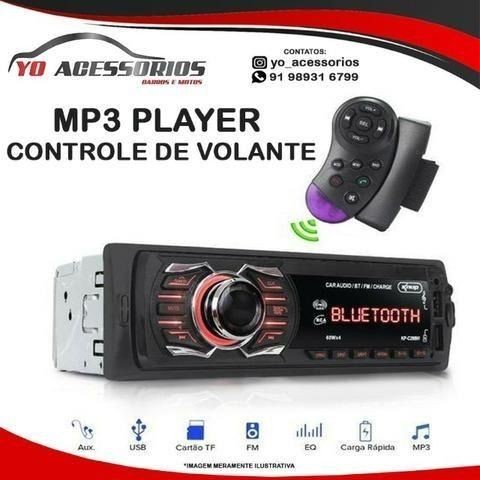 Com bluetooth Usb Radio Controle de volante