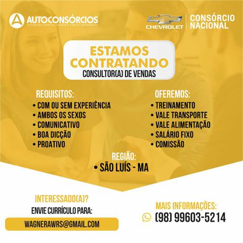 Vagas para VENDAS com consórcio!