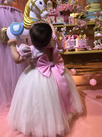 vestido de princesa para festa de 1 ano