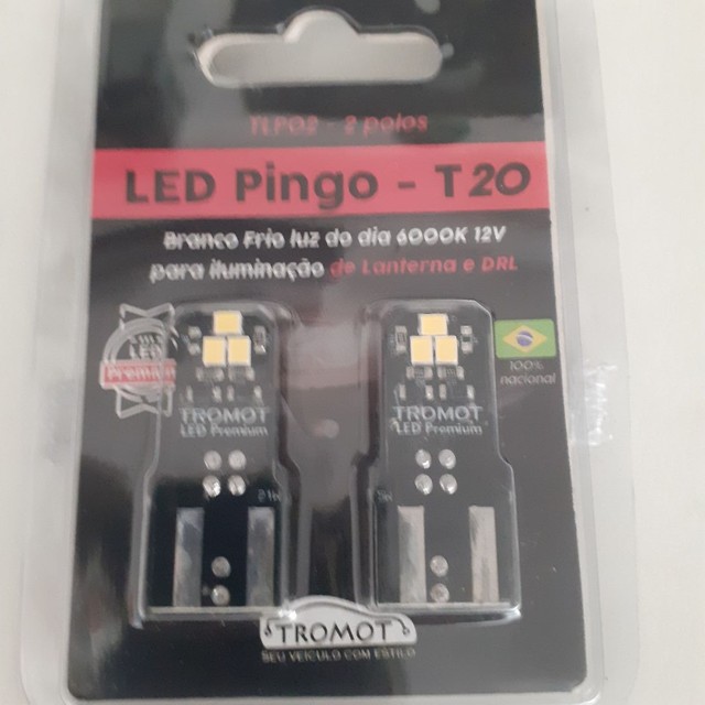 Led pingo T20. 2 polos. Tromot. Garantia. Novo. Instalado. 