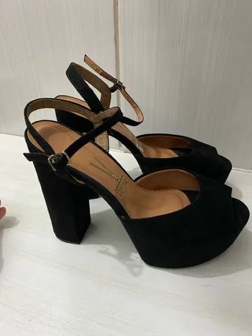 Sandália vizzano best sale suede preta