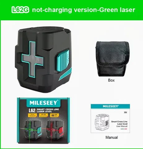 Nivel Laser Verde Mileseey Mod L62g Em Cruz
