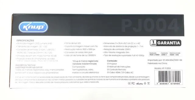 Projetor Led 3100 Lumens 1920x1080 Full Hd 30 ~ 120 Polegadas Knup Novo na Caixa - Foto 5