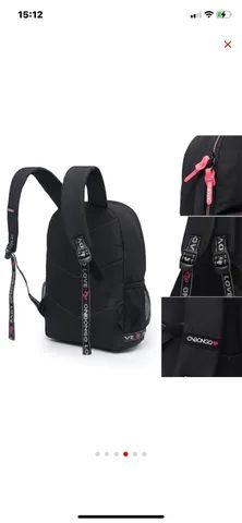 Mochila Onbongo Preta/Rosa