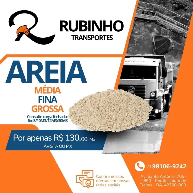 Areia Construção Civil
