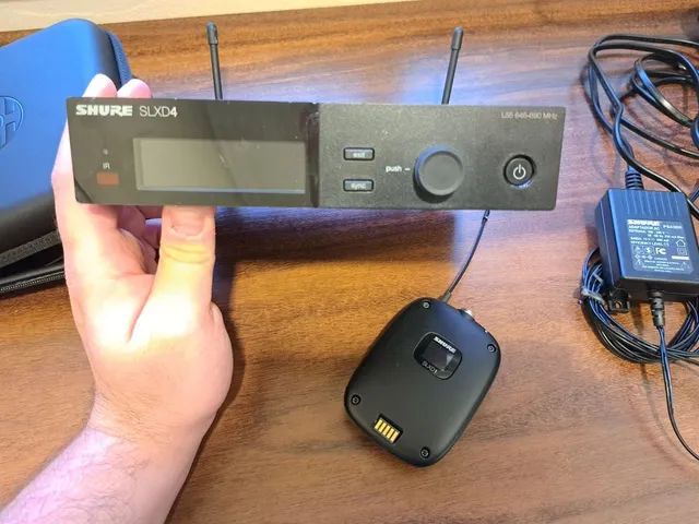 Microfone Headset Dh5 Duraplex Profissional Sistema Sem Fio Shure Slxd14 L55 - Foto 2