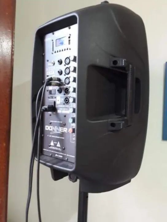 Donner 12-Inch Active + Passive Speaker with Tripods and Cables64573374283522120