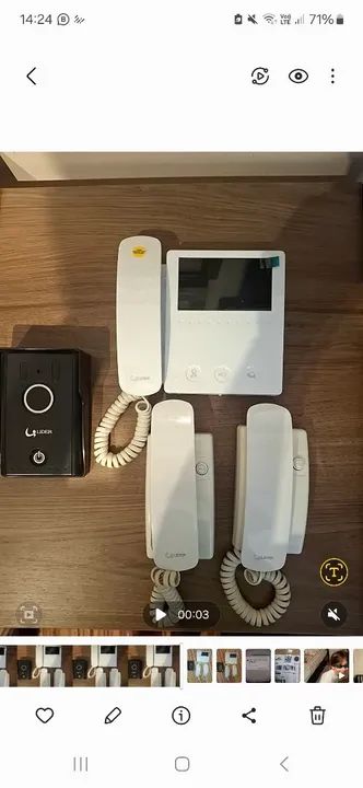 Video porteiro Líder 4100 + 2 extensão de audio - Foto 2
