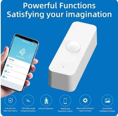 Sensor de movimento Tuya wifi pir casa inteligente infravermelho Alexa Automação COD-AM607