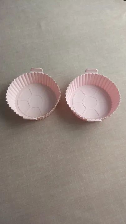 Kit 2 Formas de Silicone para Air Fryer