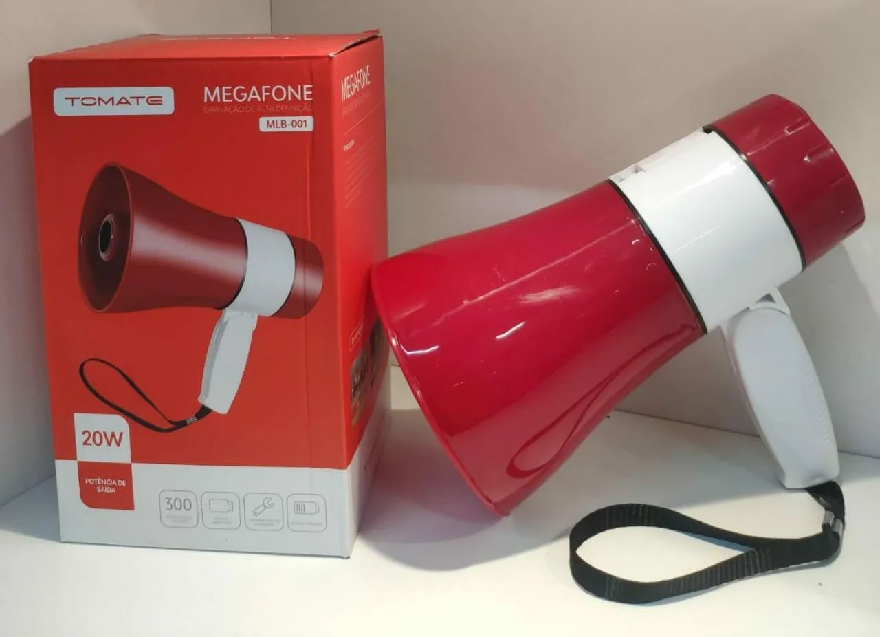 Megafone 20W com Gravação de Alta Fidelidade