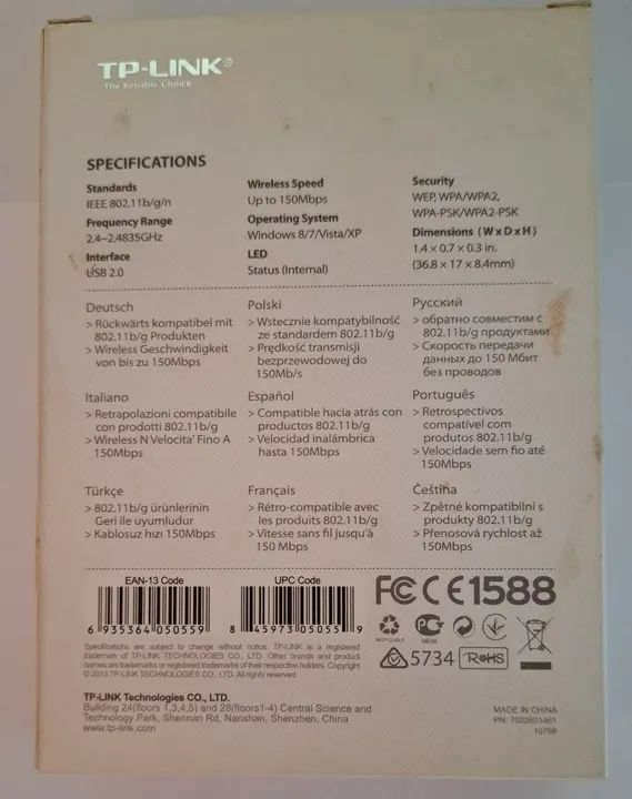 Adaptador Wi-Fi USB N 150Mbps TP-LINK TL-WN723N - Foto 4