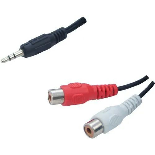 Cabo P2 para RCA (2x) - Áudio para Som, TV, etc. - Foto 3