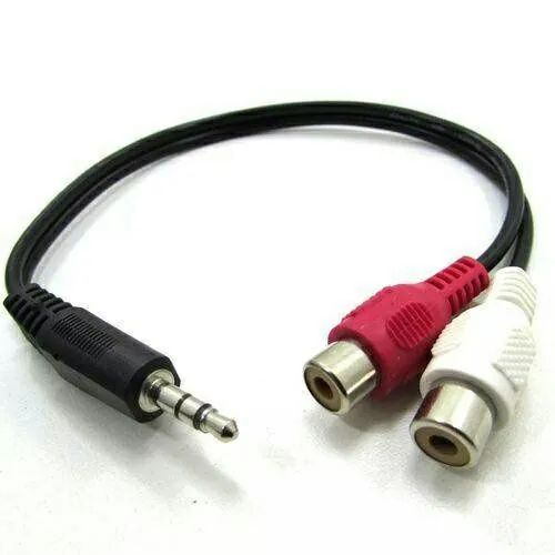 Cabo P2 para RCA (2x) - Áudio para Som, TV, etc. - Foto 2