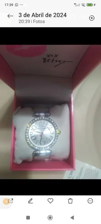 Relógio feminino Betsey Johnson - Foto 4