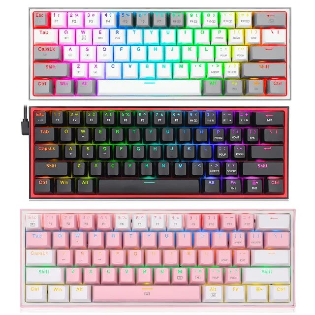 Teclado Mecânico gamer Redragon Fizz K617 luz RGB