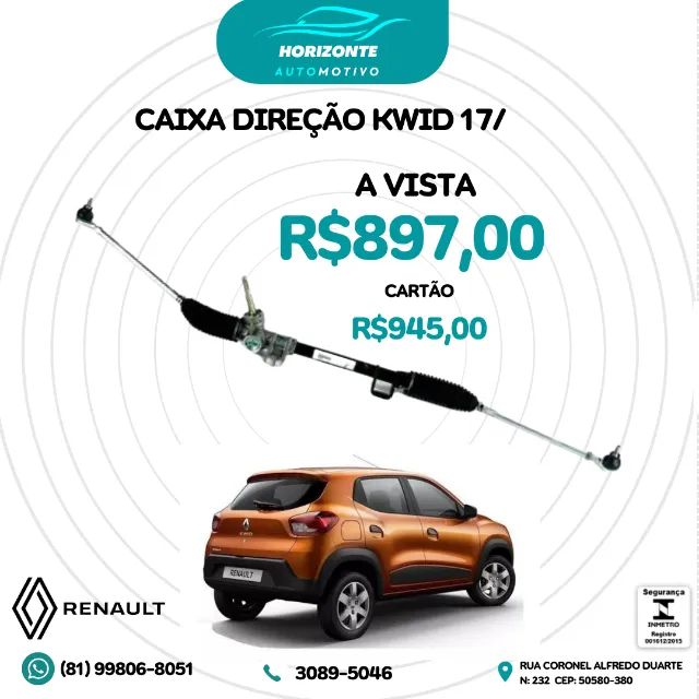 caixa de direção kwid