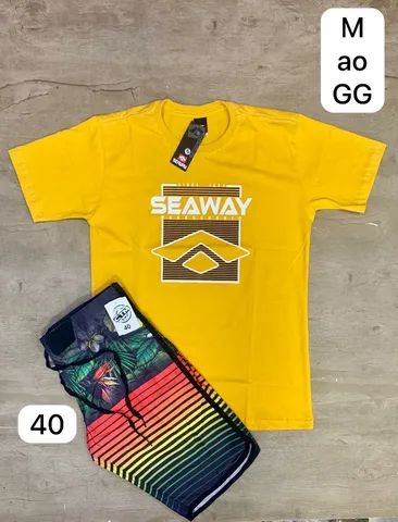 Conjunto Camisa  Bermuda Tactel - Foto 5
