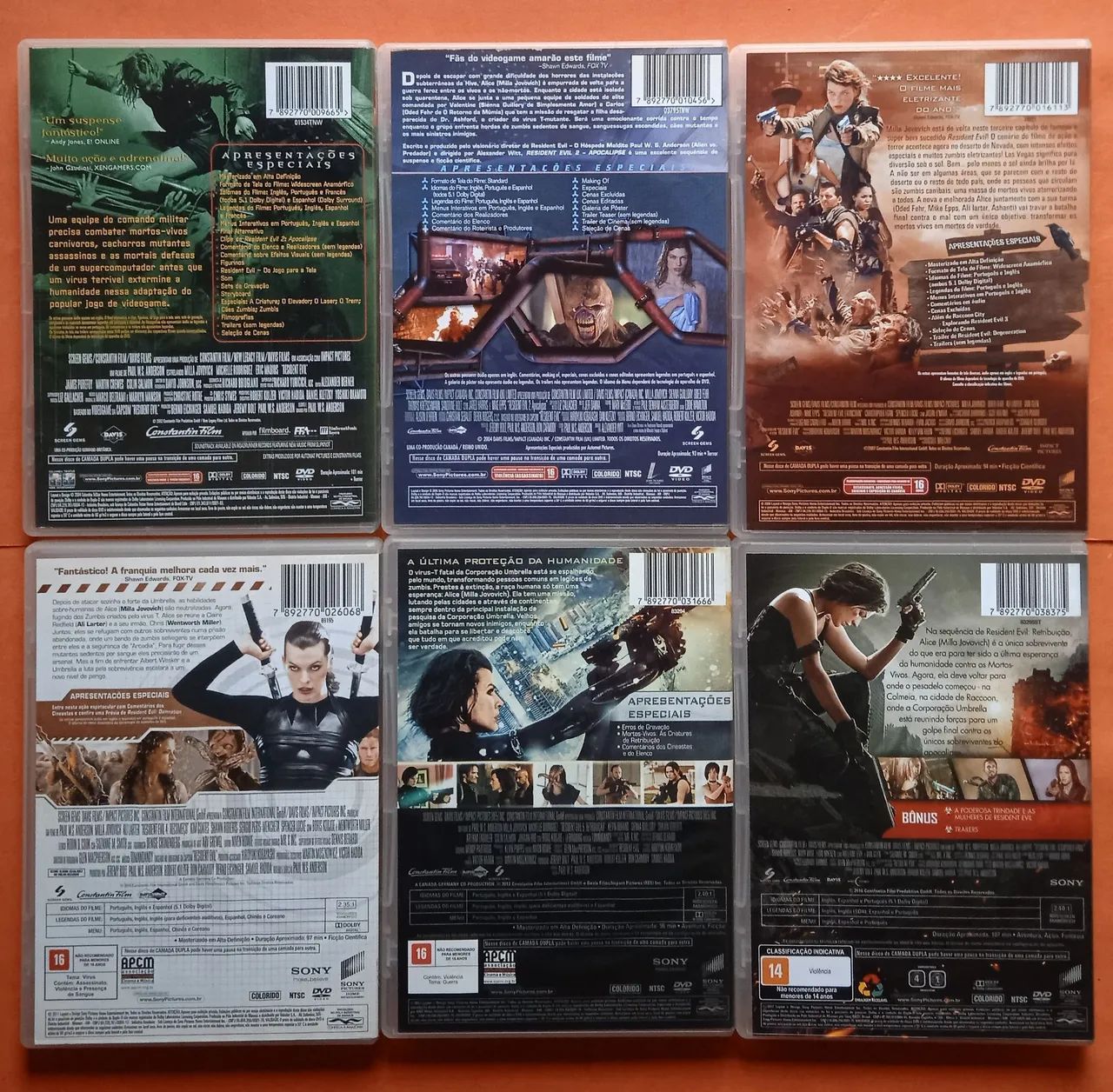 Dvd Resident Evil - 6 Filmes  - Foto 2