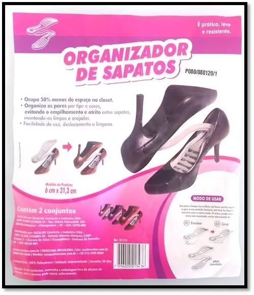 Organizador de Sapato Marca Secalux 25 Pares Organizadores