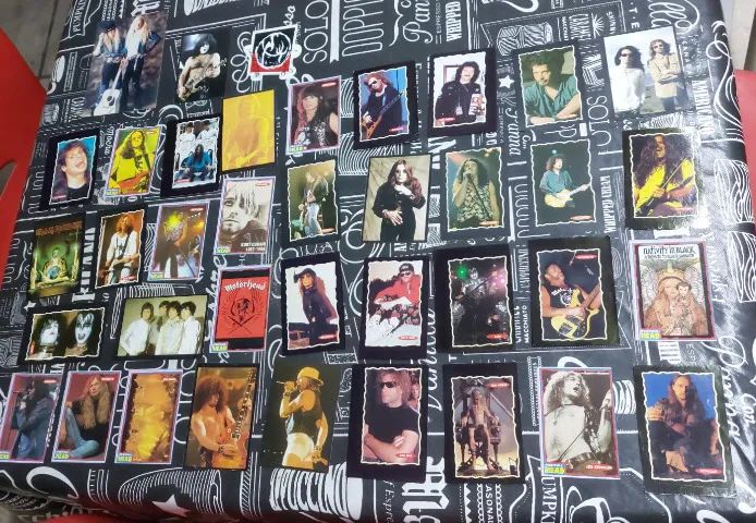 Lote de Cards Rock Revista Metal Head - Anos 90