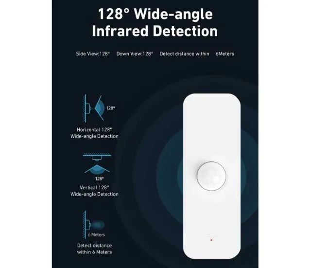 Sensor de movimento Tuya wifi pir casa inteligente infravermelho Alexa Automação COD-AM607 - Foto 4