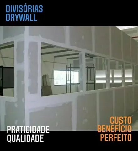 Divisórias Parede em Drywall Gesso Acartonado