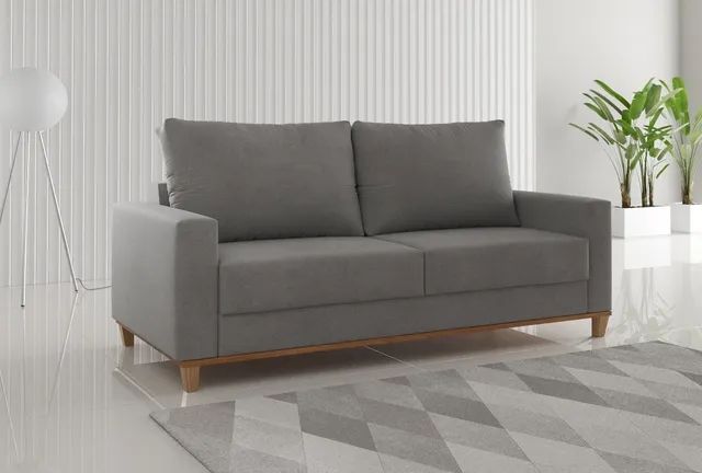 Sofá Living 1,80m Vieiro s65 Tecido Linho SUPER OFERTA - Foto 2