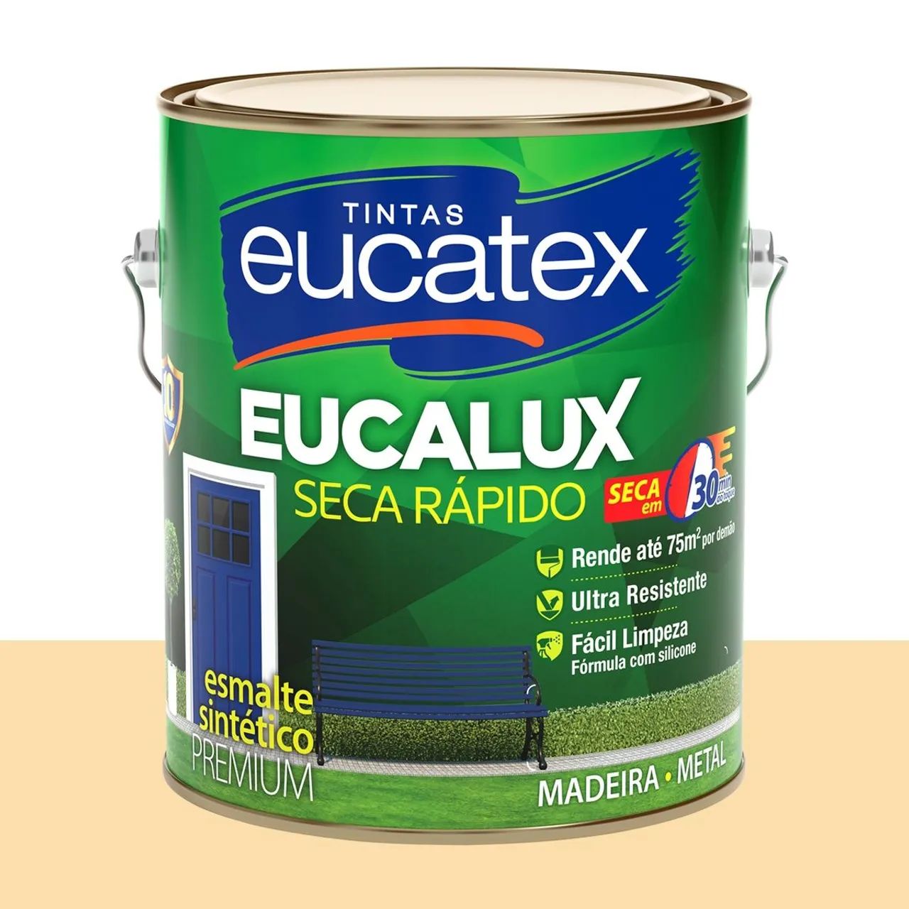 Tinta Esmalte Sintético Bril. Eucatex Rosa-champanhe 3,2 L