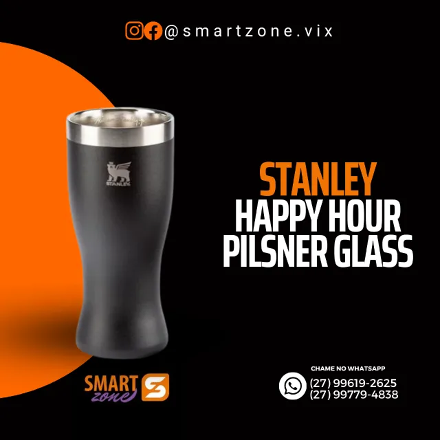 Copo Stanley Beer Tumbler Happy Hour Cerveja Chopp Original 384ML Todas as  Cores