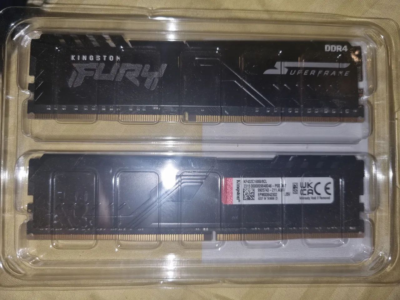 Memórias RAM Kingston Fury DDR4 2x8GB 3200MHz