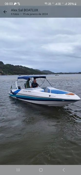 Lancha Runner 25 pés na Lagoa da Conceição 