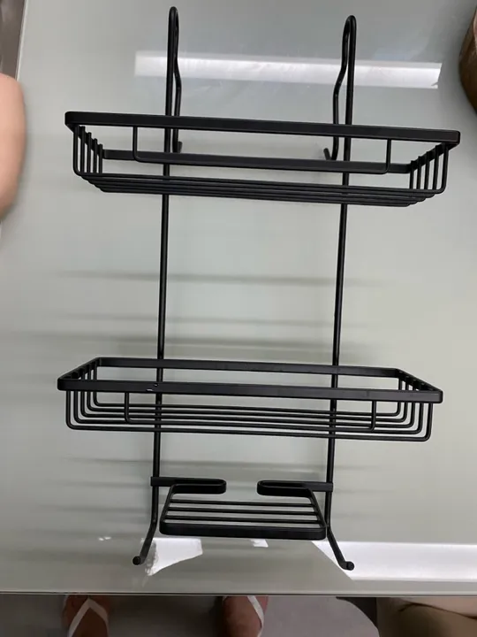 Prateleira de Banheiro em Metal Preto