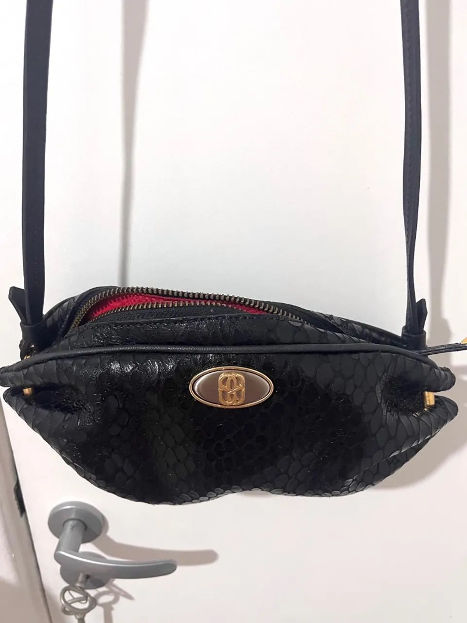 Bolsa de Couro Snake Schutz - Foto 4
