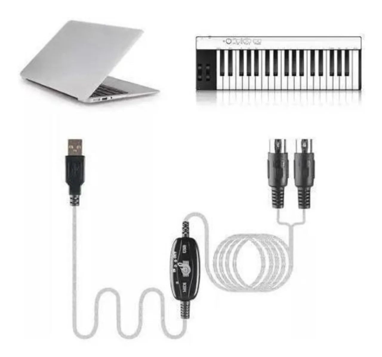 USB MIDI Interface Cable64595541573763122