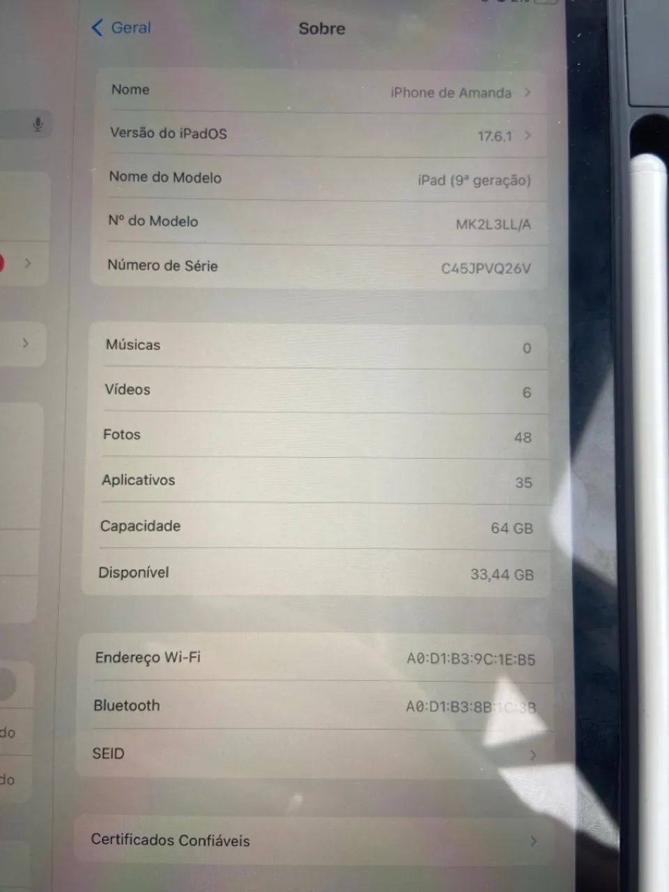 iPad 9 com Case e caneta  - Foto 5