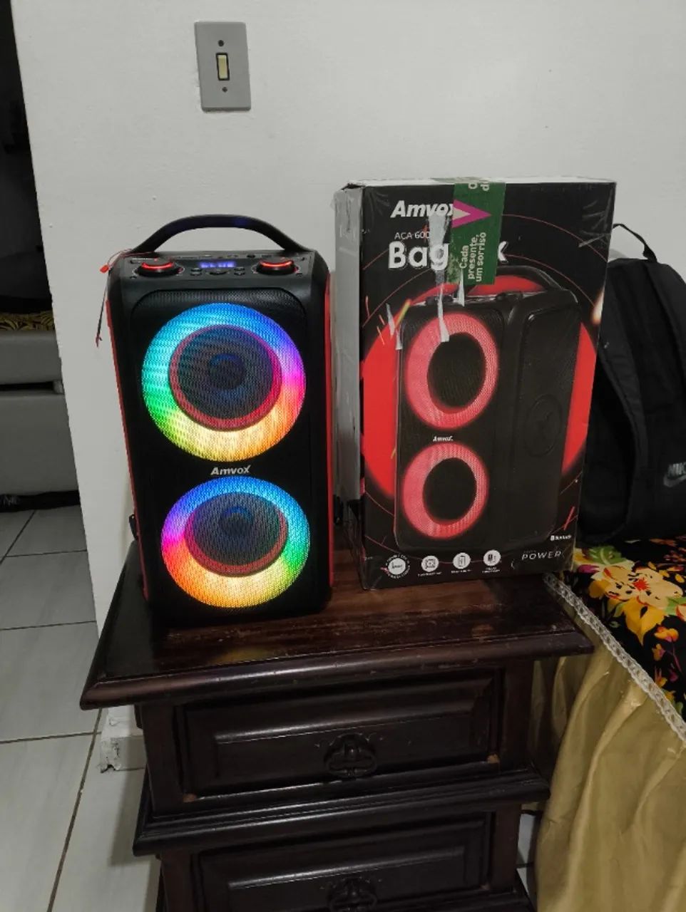 Caixa de Som Amvox Bagvox + Garantia