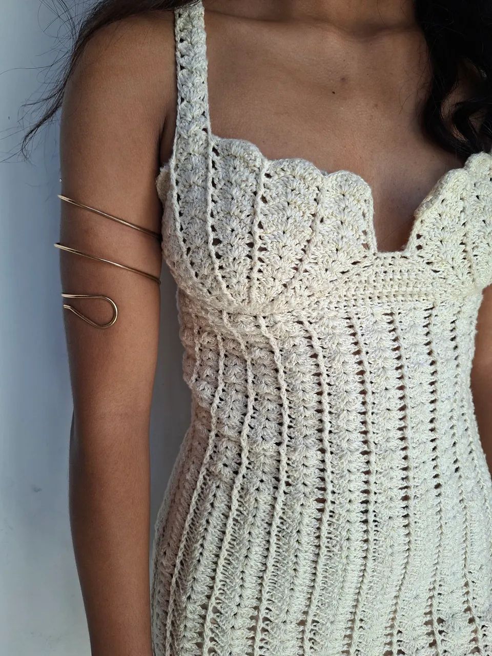 Vestido de crochê sereia   - Foto 3