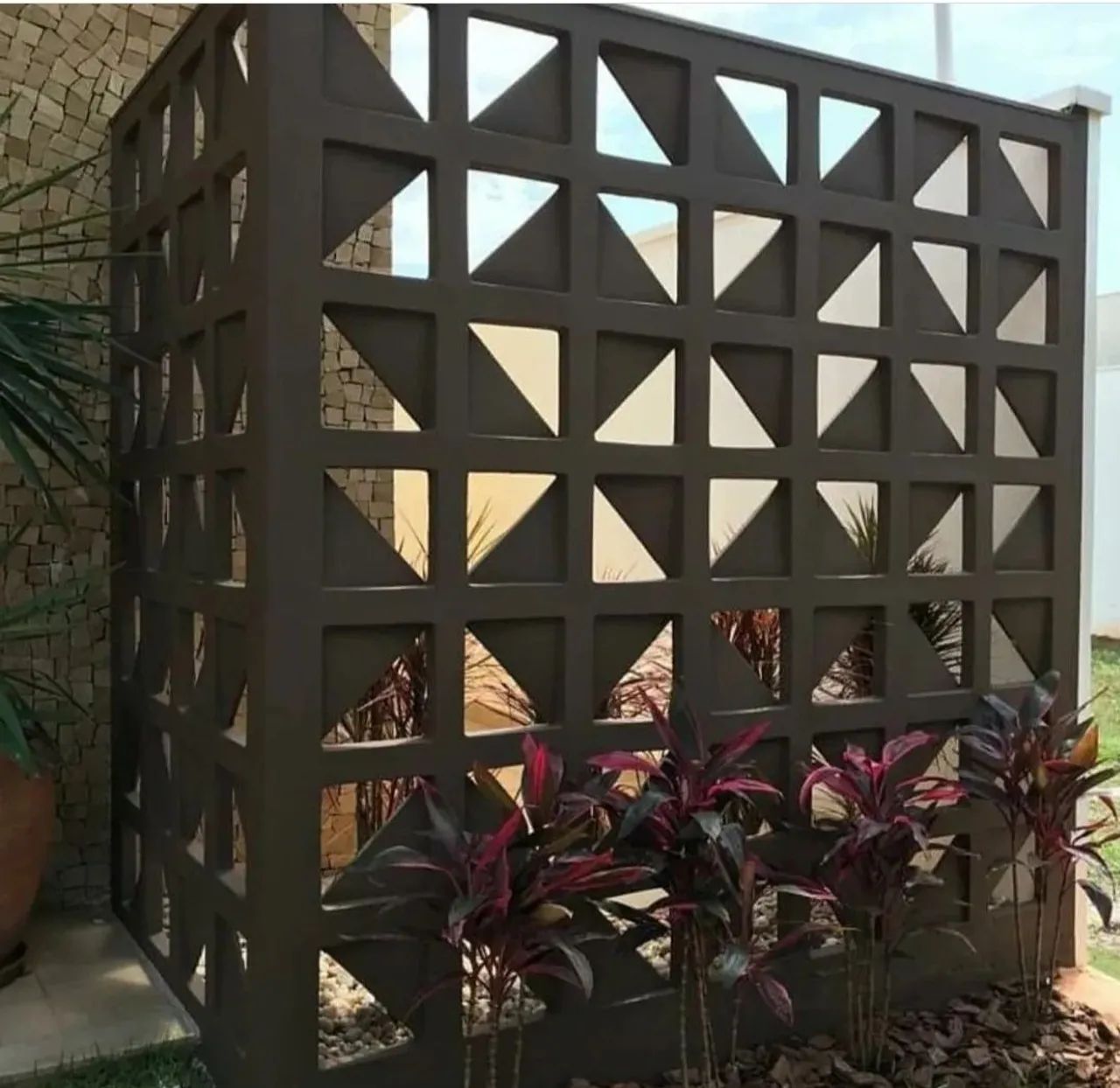 Cobogó Gulobov  com ferro  - Foto 3