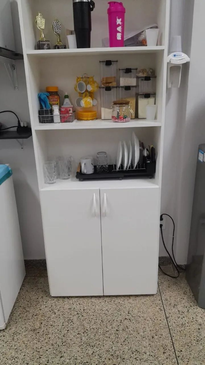 Armário multiuso Branco com Prateleiras - Foto 2