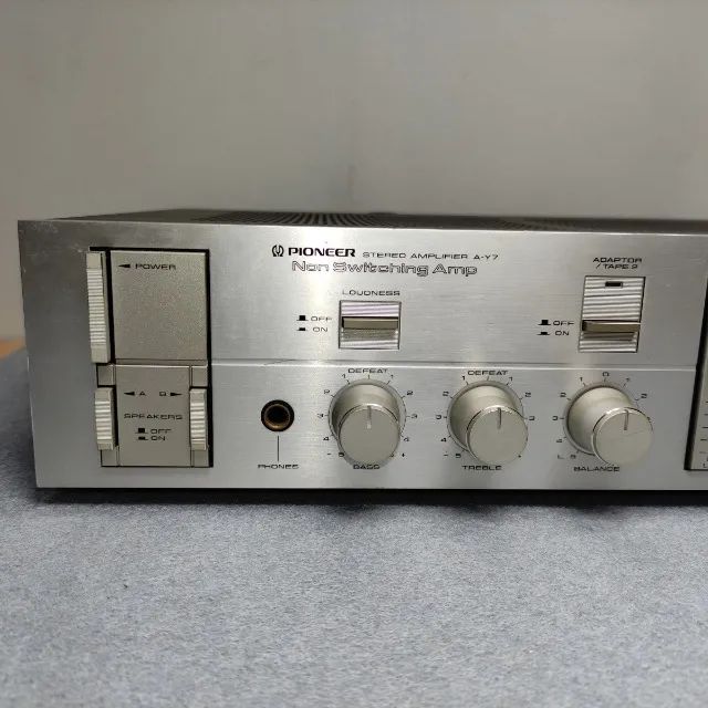 AMPLIFICADOR INTEGRADO PIONEER A-Y7 EM ALUMINIO ESCOVADO 100+100 WATTS - Foto 2