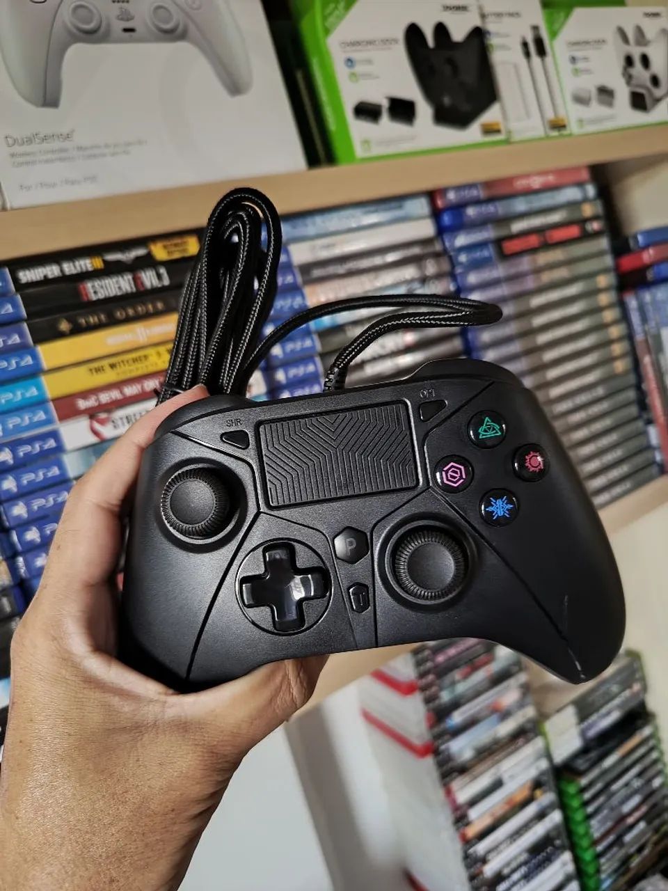 Controle PS5 com Paddles modelo com fio 