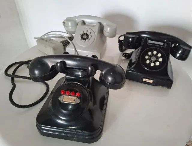 Vintage telephones from the 1950s, rare, 3 units